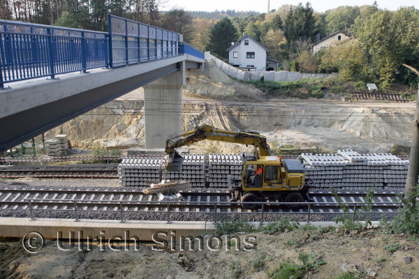 Buschtunnel Aachen-Ronheide - Gleisbau